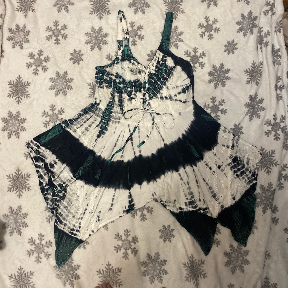 NWOT handmade tye dye long tank